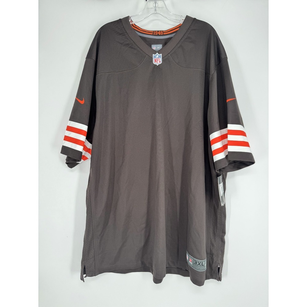 Nike On Field NFL Cleveland Browns Game Jersey Mens 3XL Brown Blank No Player